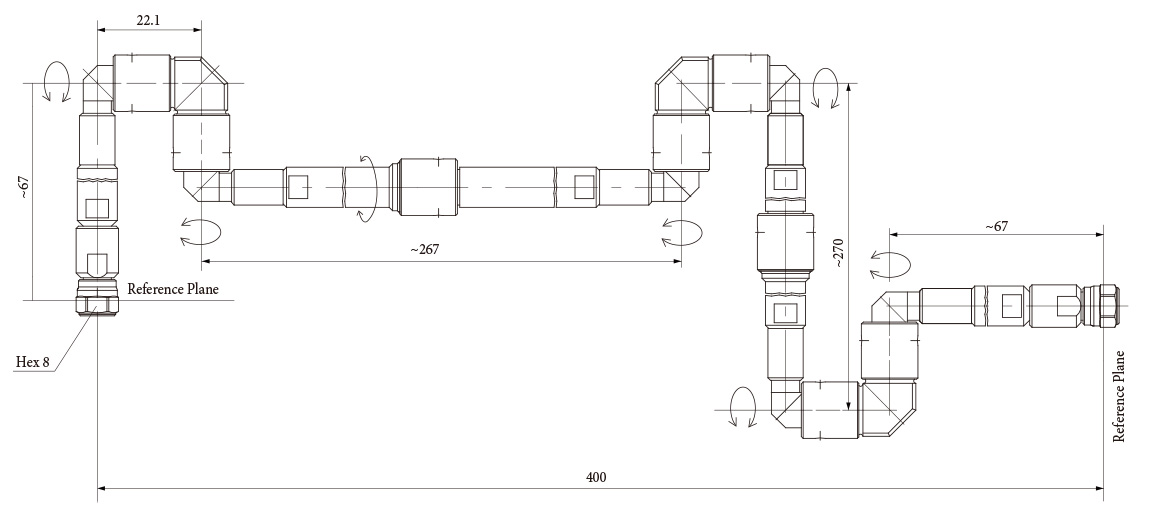 ��·��ת��Ŧ RJ518016 DC to 26.5 GHz 3.5mm M ����